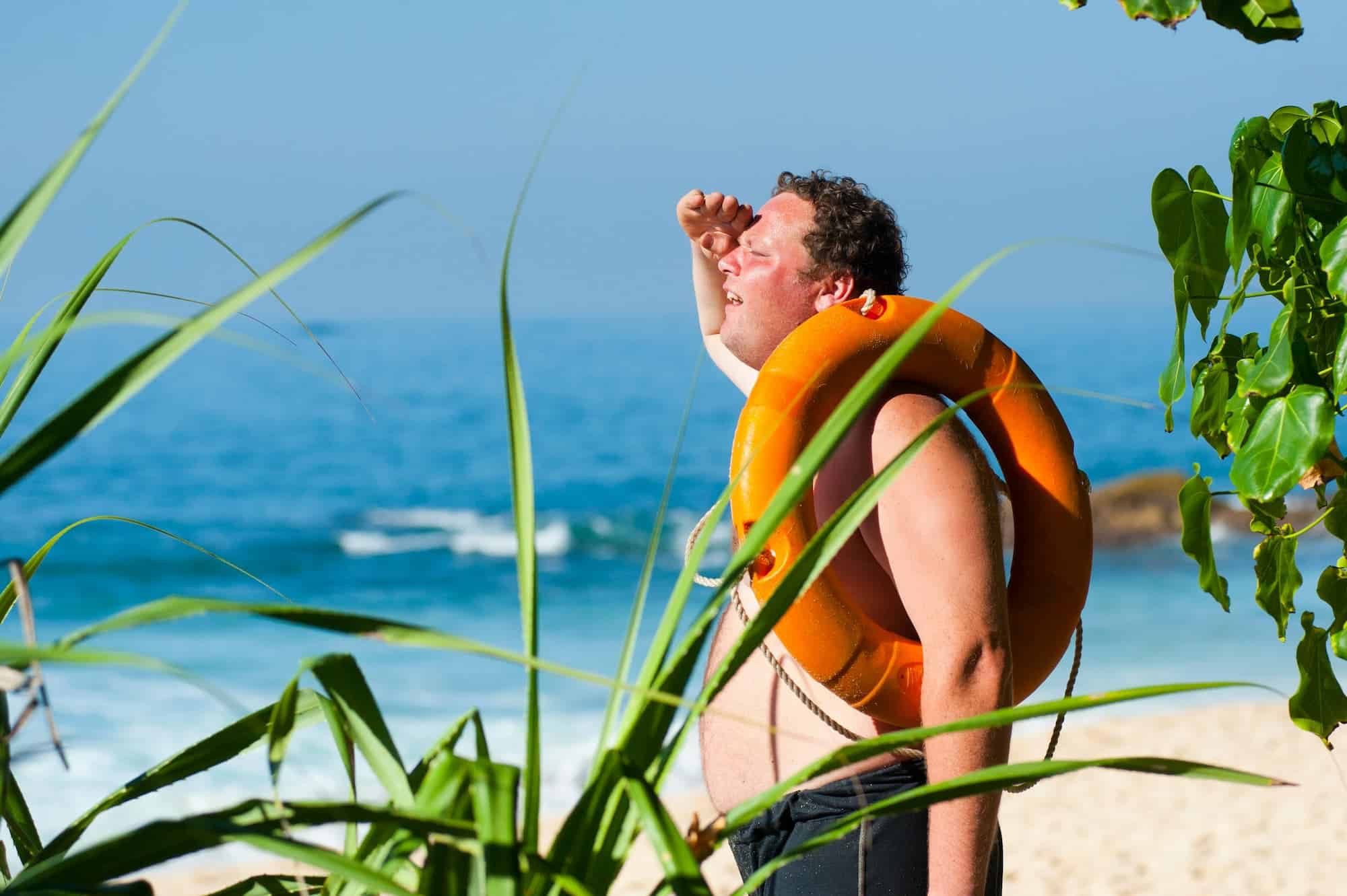 Small Business Website Design Services Get You Noticed - Stranded Guy On beach